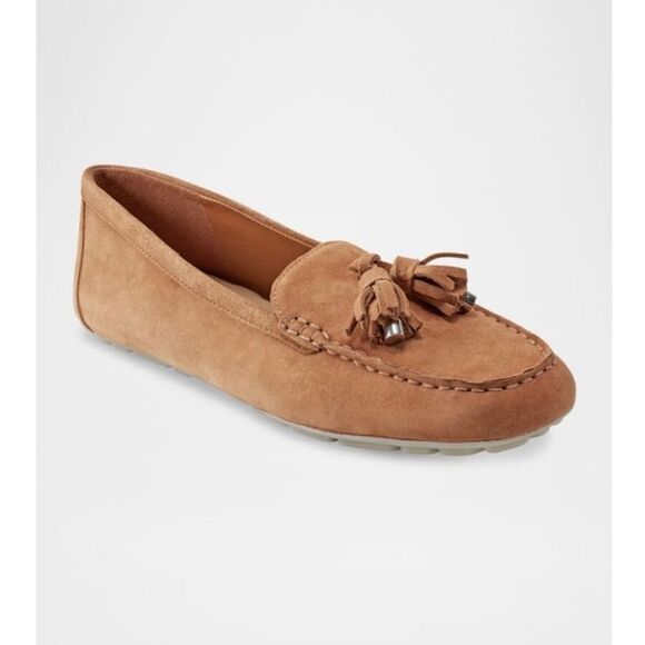 Marc Fisher Layney Suede Moccasin Tassel Driving Loafers New! - Picture 1 of 11